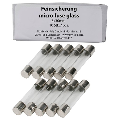 Glas feinsicherungen 6x30mm - feinsicherungen,