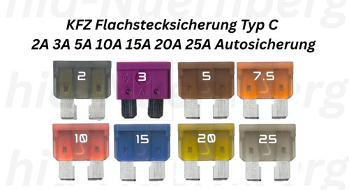 10x kfz flachstecksicherung - 10x,